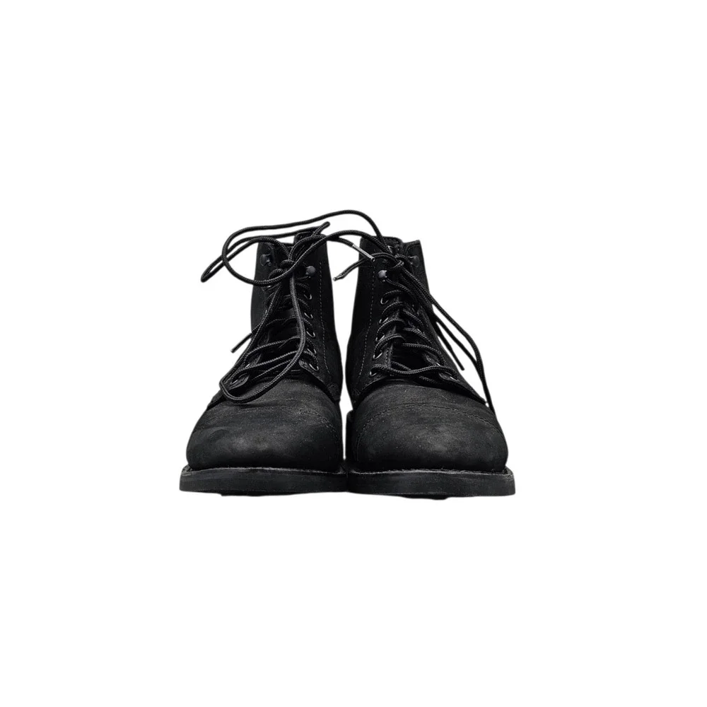 Thursday Women's Size 8 US NWOB Captain‎ Black Matte Leather Lace Up Ankle Boots